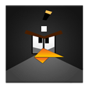 Black Angry Bird Frameless icon